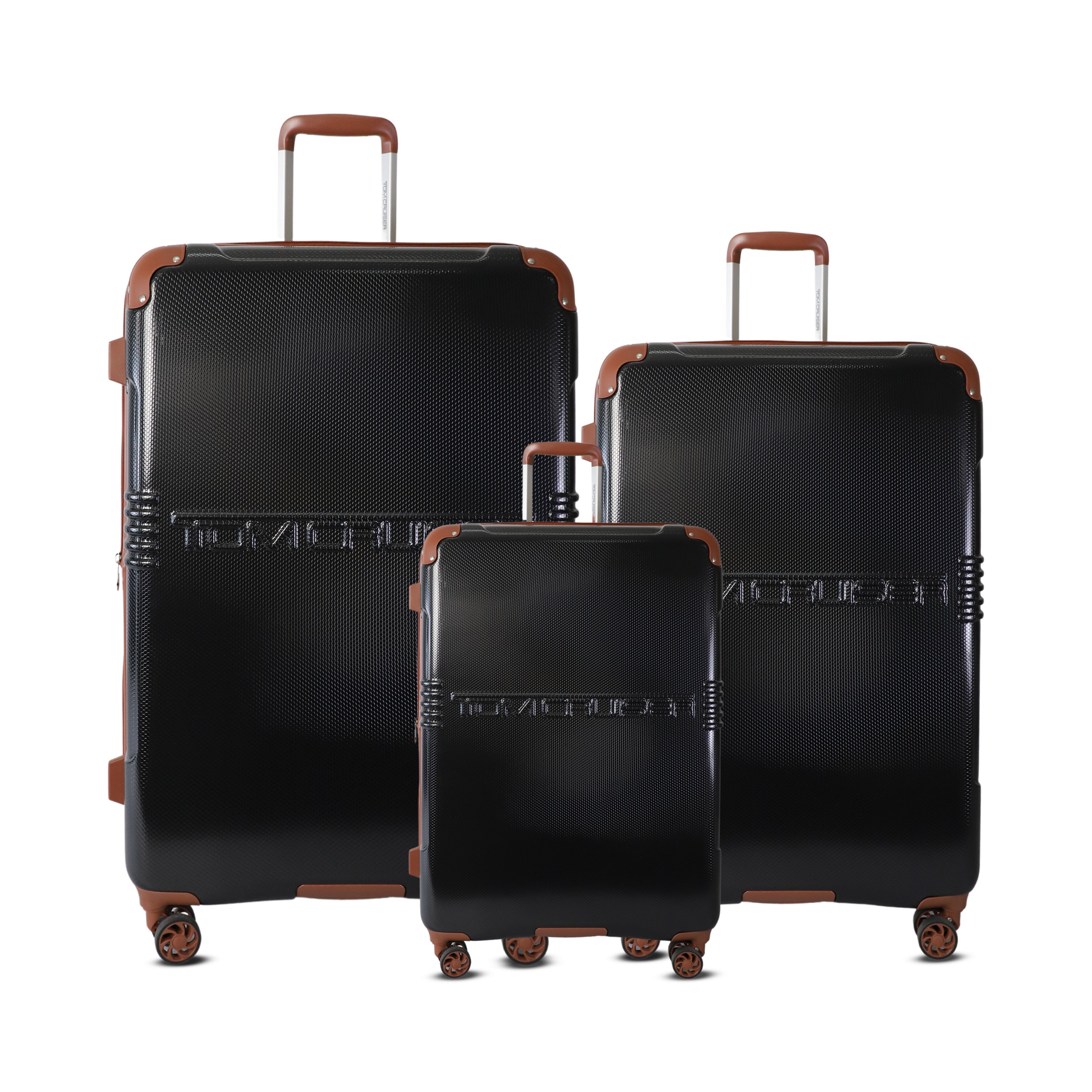 TOMCRUISER GRAND TOUR HARD TROLLEY 16,20,24,28 inch  BLACK (SET)