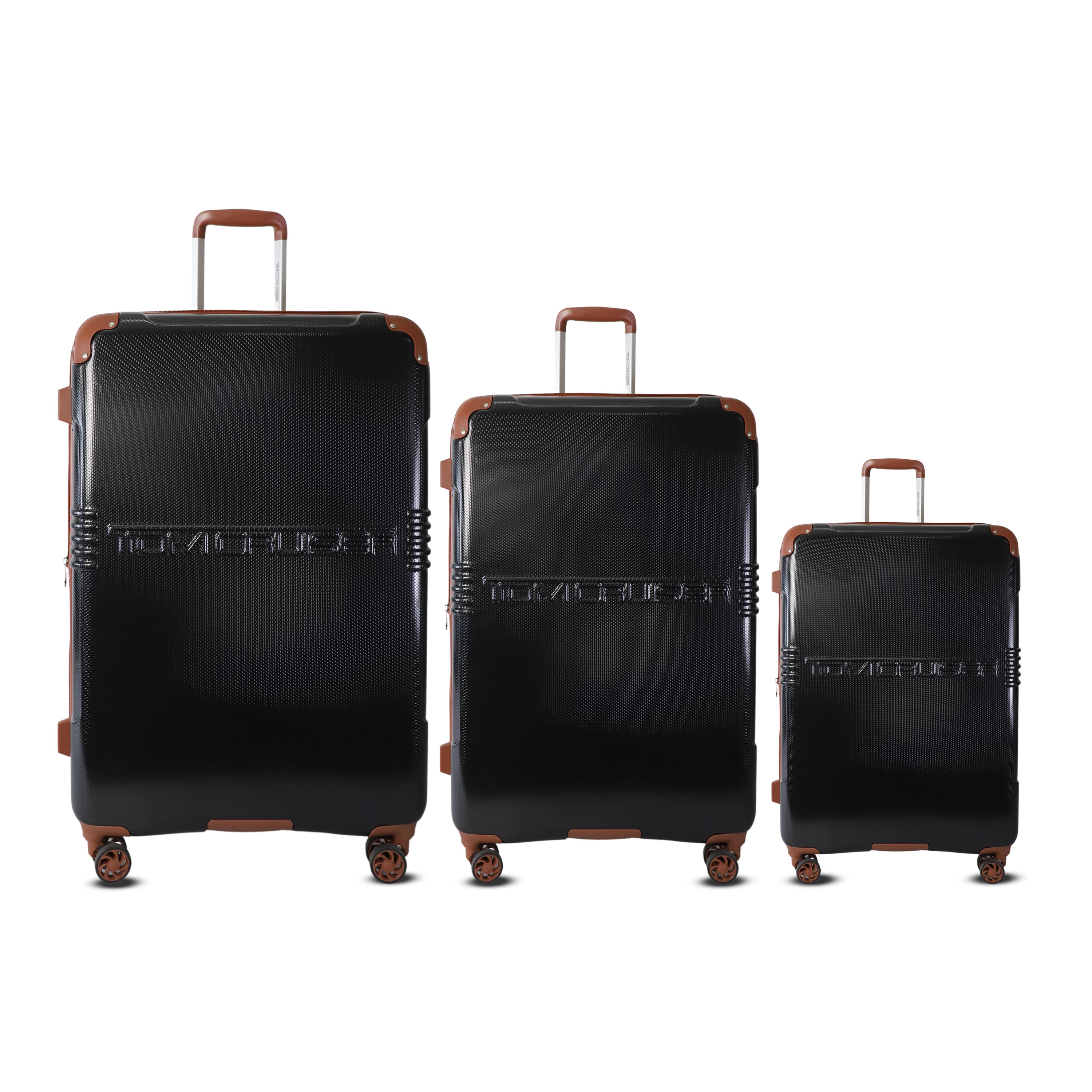 TOMCRUISER GRAND TOUR HARD TROLLEY 16,20,24,28 inch  BLACK (SET)
