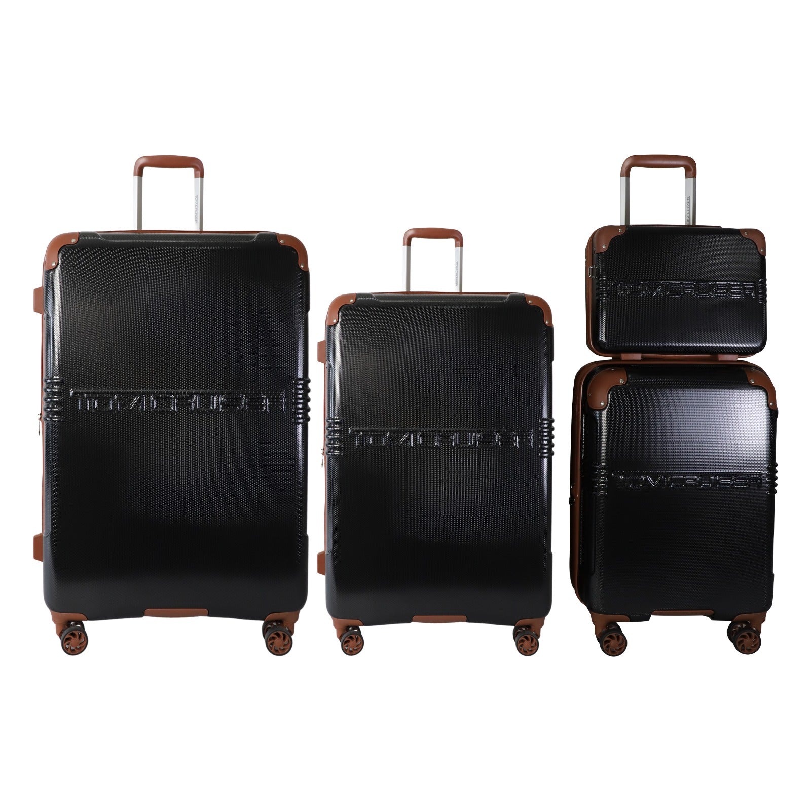 TOMCRUISER GRAND TOUR HARD TROLLEY 16,20,24,28 inch  BLACK (SET)