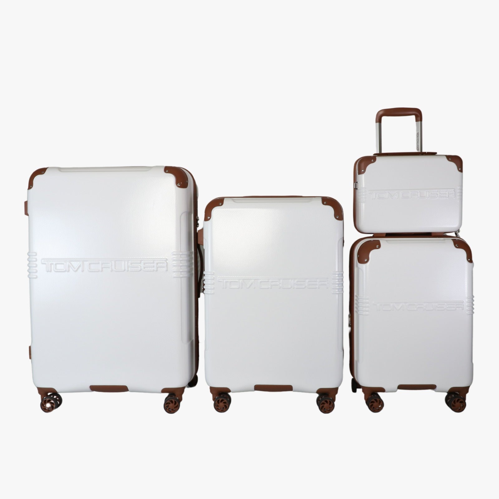 TOMCRUISER GRAND TOUR HARD TROLLEY 16,20,24,28 inch  WHITE (SET)